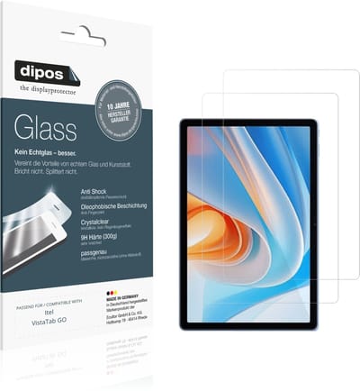 dipos – 2x Pantserfolie geschikt voor Itel VistaTab GO | 9H Screenprotector