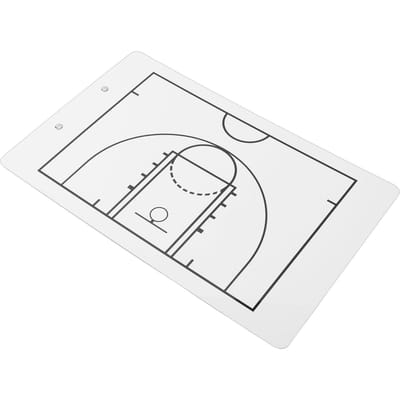 Tableau d'entraînement de basketball PVC Tableau à effacement à sec Planche à dessin Stratégie Tableau blanc pour les actions Planification de match Entraînement white