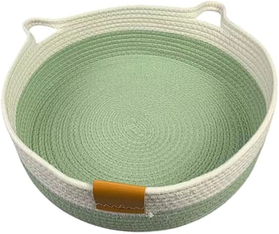 Dailygoods- Kattenbed Opvouwbaar - Ademend Huisdierbed - Klauwbestendig - Universeel Design - 50 cm Diameter - Comfortabele Rustplaats - Huisdierenbed