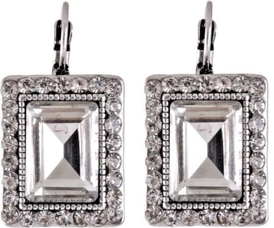 Behave - Oorsteker met Steentjes - Zilverkleur - Vintage Glamourlook