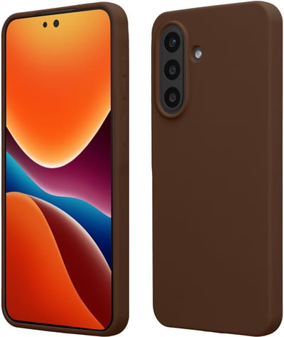 kwmobile telefoonhoesje geschikt voor Samsung Galaxy A57 5G - Hoesje met siliconen coating - Smartphone case in chocoladebruin