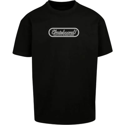 Merchcode - The Skateboard Magazin Logo Oversize Heren T-shirt - S - Zwart