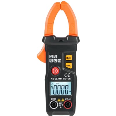 Digitale stroomtang Multimeter Tester 6000 tellingen met achtergrondverlichting Meet wisselstroom AC/DC-spanning veelkleurig