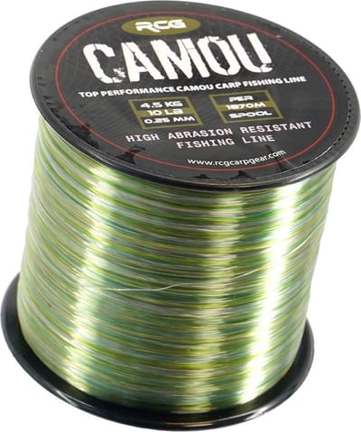 RCG Carp Gear Mono Vislijn Camouflage 10 LBS 0,25mm 1870m Visdraad