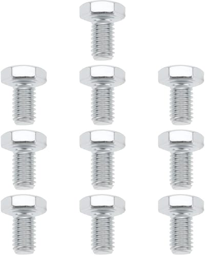 Dailygoods- Zeskant Schroeven M6x10mm - Koolstofstaal - Gegalvaniseerd - Roestbestendig - Slijtvast - DIN933 Norm - Bout