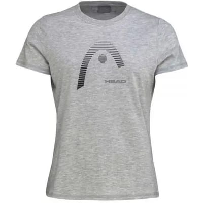 Head Racket Club Lara T-shirt Met Korte Mouwen Grijs XS Vrouw