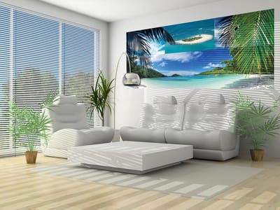 Beach Tropical Scene Photo Wallcovering
