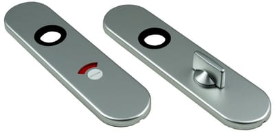 Ami Kortschild - ovaal - 177x44x6,5mm - WC 55/8 - aluminium F-1
