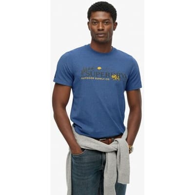 Superdry - Outdoor Scene T-shirt met relaxte pasvorm - Heren - T-shirts