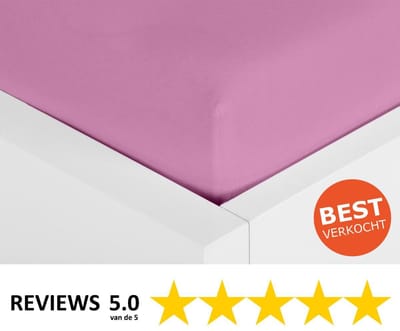INDIGO Jersey Baby Hoeslaken 060x120+30 cm 09 Roze