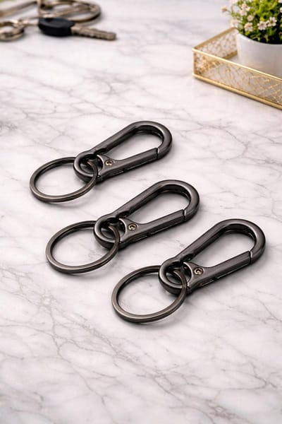 Set van 3 Karabijnhaak Sleutelhangers – karabijnhaken - Sterk, Stijlvol & Superhandig