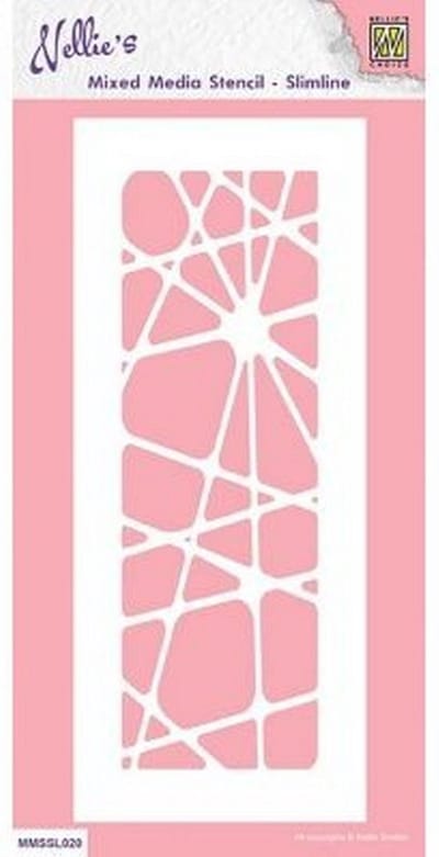 Nellie Snellen Stencil Slimline Size Abstract