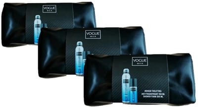 Vogue Geschenkset Nordic Blue in Toilettas - Voordeelverpakking 3 Stuks
