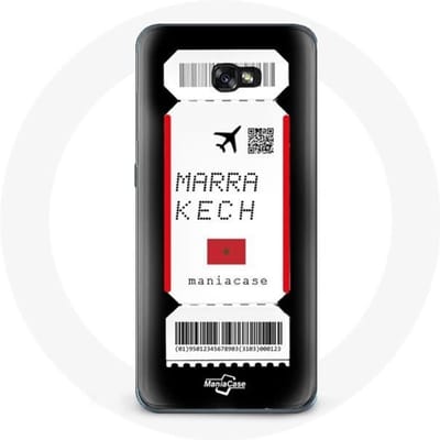 Case voor Samsung Galaxy A8 2016 Vliegticket Marrakech Marokko