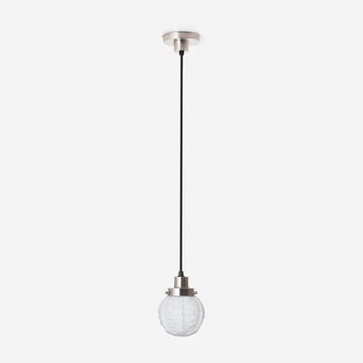 Hanglamp aan snoer Guimard Flower 20's Matnikkel - Art Deco Trade