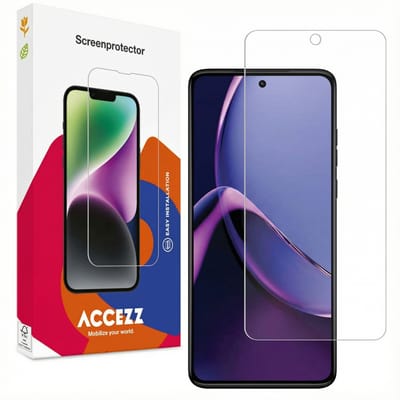 Accezz Screen Protector - Geschikt voor Motorola Moto G84 - Gehard Glas Screenprotector