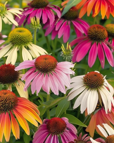 2 sets - Zonnehoed Zaden Paradiso Echinacea Purpurea Meerjarig Mix