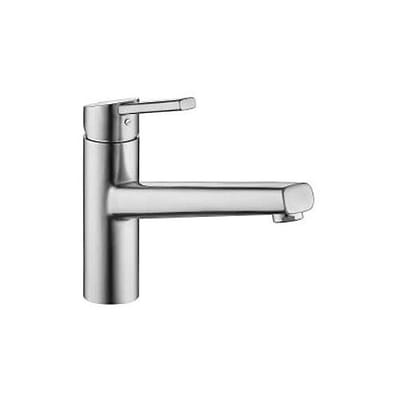 KWC LUNA-E single lever sink mixer, stainless steel version 10.441.023.700FL
