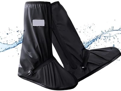 EXCITAT XL Schoenovertrekken - Waterdicht - Opvouwbaar - Herbruikbaar - Reflecterende strips - Geschikt voor regen en sneeuw