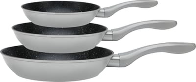 Cheffinger Koekenpannenset - 3-delig - Ø 20/24/28 cm - Zilver