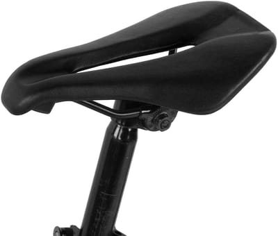 Dailygoods - Fietszadel Ultralicht - Mountainbike Zadel - Ademend en Schokabsorberend - Zwart - Fietskussen - Geschikt voor Fietsers - Ultralicht Desi