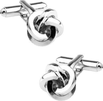 Fako Bijoux - Manchetknopen - Enkele Knoop - 14mm - Zilverkleurig