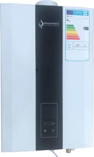Wagaparts JSG24-LE(C) modulerende geiser 12 liter AARDGAS voor woonhuis, camping, caravan of chalet-KIWA-ErP-Low NOx