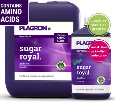 Sugar Kwaliteit verbeteraar 5L, sugar geur verbeteraar 5L, sugar smaak verbeteraar 5L, Sugar Royal 5L, Plagron sugar Royal, plagron , Sukers voor planten