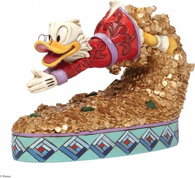 Mickey & Minnie Mouse - Disney Verzamelfiguren - Treasure Dive (Scrooge McDuck Figurine) - voor Geen - meerkleurig
