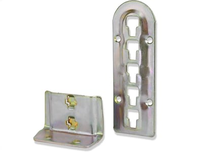4x Inhaakbeslag Bedverbinder Hoekverbinder Hoogte Verstelbaar voor Middenbalk en Lattenbodem 140mm