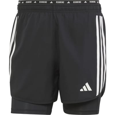 2 in 1 shorts adidas Own the Run 3 Stripes