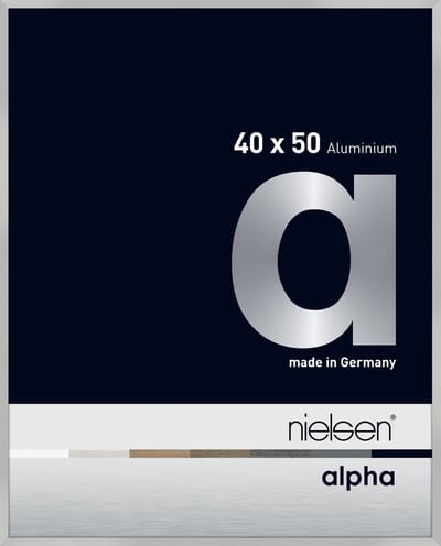 Nielsen Alpha Aluminium Wissellijst Frosted Silver 40x50cm