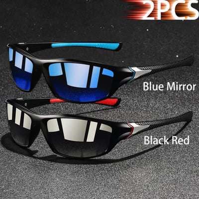1-3 Stuks Vintage Sportzonnebril UV400 Anti-Reflectie voor Mannen Vrouwen Vissen Hardlopen Fietsen Bergbeklimmen Buiten Zonnebrillen gray