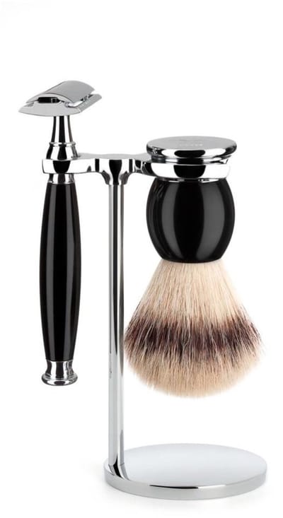 MÜHLE -Scheerset 3-delig -Sophist -Zwart -Saf.Razor