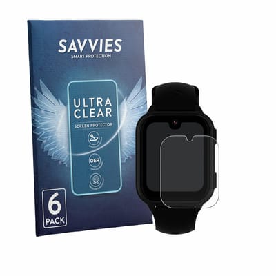 Savvies - Screenprotector voor Garett Kids Vibe 4G - Folie Beschermfolie transparant 6 Stuks
