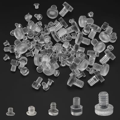 Transparante Rubber Stoppen en Dempers voor Glas, Anticollisie Tafelbumper, Meubelbescherming en Geluidsdemping voor Tafel en Kastdeuren