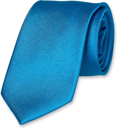 E.L. Cravatte Stropdas - Hardblauw - 100% Zijde