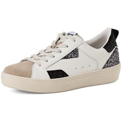 Tamaris dames sneaker 1-23706-46 936 lage damesschoen leer pewter comb