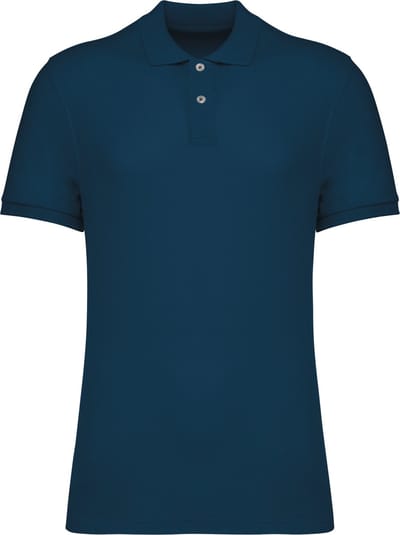 Native Spirit Ecologische herenpolo in piquétricot NS207 - Peacock Blue - M