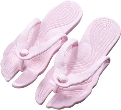 Opvouwbare Slippers 1 Paar Antislip Slippers voor Hotel, Badk amer, Strand, Vakantie & Zakenreis – Draagbare Pantoffels voor Dames – Maat 36-37 – Roze