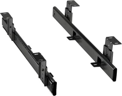 Toetsenbordlade onderbouw - geschikt voor ergonomisch werken - 1 stuk - zwart - hout