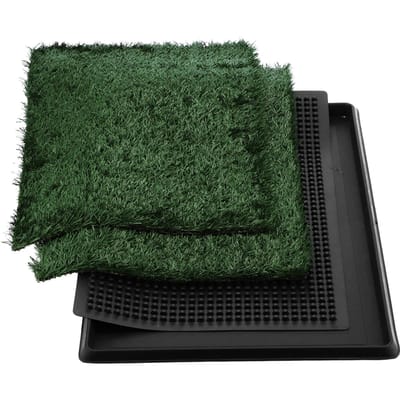 3-Laags Professionele Kunstgras Gazon Puppy Toiletmat Makkelijk Schoon te Maken Huisdier Accessoire gray