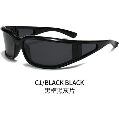 Lunettes de soleil enveloppantes NovelTeez Sports – Verre PC incurvé UV400 Lunettes de cyclisme pour aventures en plein air | Unisexe Anti-éblouissement