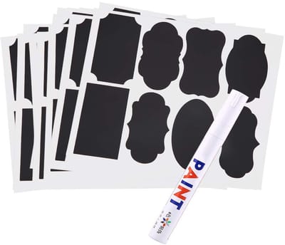 Dailygoods- Krijtbordetiketten 88 Stuks - Label Stickers - Etiketten
