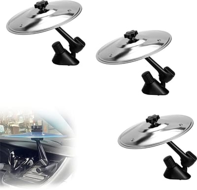 3 stuks autocrashbekkens - Crashbekkens - Autocrashbekkens - Autobekkenventilatie - Mini-drumcrashbekkens - Eenvoudig te installeren - Luchtrooster autocrashbekkens - Mini-autobekkens maken je autorijden leuker - 14 cm - zilver
