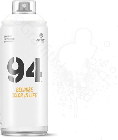 MTN94 Spuitbus Gebroken Wit - 400ml lage druk Matte afwerking