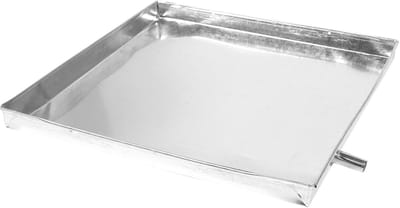 Lekbak Apparaten - Opvangbak Druppelbak - Voorkom Lekkage - Stevig Kunststof IJzer - 44x40x3 cm - Zilver