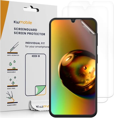 kwmobile 3x screenprotectors geschikt voor Samsung Galaxy A34 5G - beschermende folie voor smartphone