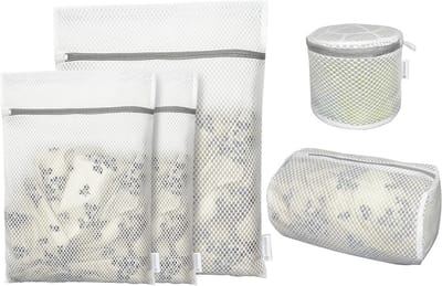 5-pack deluxe honingraat waszakken voor delicate kleding