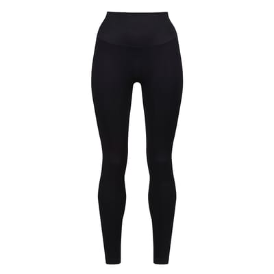 Dames Essentiëles Zwarte Leggings Vormgevende Ondersteunende Gerecycleerde Stretch Fit
